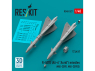ResKit kit RS48-0527 Missiles R-40TD AA-6 « Acrid » 2 pièces imprimés en 3D 1/48