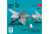 ResKit kit RS48-0527 Missiles R-40TD AA-6 « Acrid » 2 pièces imprimés en 3D 1/48