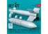 ResKit kit RS48-0539 Bombes GBU-15V21, 22/B « Small Wing » 2 pièces avec pod de liaison de données AN/AXQ-14 1 1/48