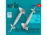ResKit kit RS48-0575 Bombes guidées laser GBU-10 « Paveway I » avec dérive BSU-37/B et aile BSU-3A/B vitesse lente 1/48
