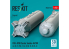 ResKit kit RS48-0523 Bombes à fragmentation CBU-89B GATOR 4 pièces imprimées en 3D 1/48