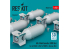 ResKit kit RS48-0545 Bombes AN-M64 6 pièces 500 lbs pour tous les USAF et RAF WWII guerre de Corée 1/48