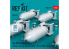ResKit kit RS48-0537 Bombes AN-M57 de 250 lb, aileron de type boîte pour toutes les USAF et RAF 1/48