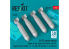ResKit kit RS48-0535 Bombes à fragmentation BL755, 4 pièces imprimées en 3D 1/48