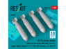ResKit kit RS48-0535 Bombes à fragmentation BL755, 4 pièces imprimées en 3D 1/48