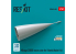 ResKit avion RSU48-0408 Cône de nez du Mirage 2000B pour kit Kinetic/Italeri imprimé en 3D 1/48
