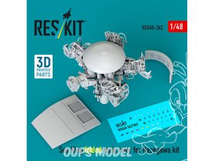 ResKit RSU48-0362 Rotor principal plié Sea King pour kit Hasegawa imprimé en 3D 1/32