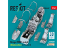 ResKit avion RSU48-0459 Cockpit du Mirage 2000B, édition détaillée pour kit Kinetic imprimé en 3D 1/48