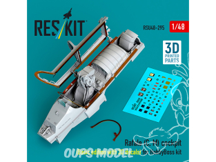 ResKit avion RSU48-0295 Cockpit Rafale C M édition de base avec décalcomanies 3D pour kit Hobby Boss imprimé en 3D 1/48