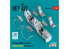 ResKit avion RSU48-0461 Cockpit du Mirage2000D, édition détaillée pour kit Kinetic imprimé en 3D 1/48
