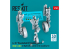 ResKit avion RSU48-0542 Trains d&#039;atterrissage A-10 Thunderbolt II Early &amp; Late avec roues pour kit Academy imprimé en 3D 1/48