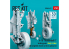ResKit avion RSU48-0497 Trains d&#039;atterrissage A-10 Thunderbolt II Early &amp; Late roues lestées kit Academy imprimé en 3D 1/48