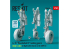 ResKit avion RSU48-0540 Trains d&#039;atterrissage A-10 Thunderbolt II Early &amp; Late avec roues pour kit GWH imprimé en 3D 1/48