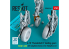 ResKit avion RSU48-0544 Trains d&#039;atterrissage A-10 Thunderbolt II Early &amp; Late roues lestées kit HobbyBoss imprimé en 3D 1/48