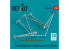 ResKit avion RSU48-0481 Systèmes de retenue de pliage de lame Sea King pour kit Airfix imprimés en 3D 1/48