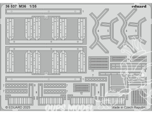 Eduard photodecoupe militaire 36537 Amélioration M36 Tamiya 1/35