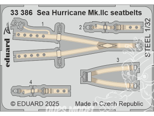 Eduard photodécoupe avion 33386 Harnais métal Sea Hurricane Mk.IIc Revell 1/32
