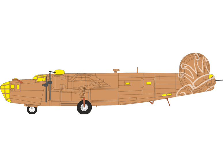 Eduard Express Mask CX700 B-24D Airfix 1/72 Eduard Express Mask CX700 B-24D Airfix 1/72