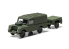 Airfix maquette militaire A02324 Land Rover LWB toit rigide et remorque 1/76