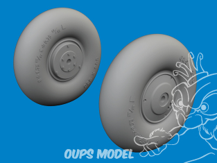 Eduard kit d'amelioration avion brassin 6481116 Roues Ki-115 Eduard 1/48