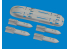 Eduard kit d&#039;amelioration avion brassin Print 6481152 S-199 4x ETC 50 rack avec bombes Eduard 1/48