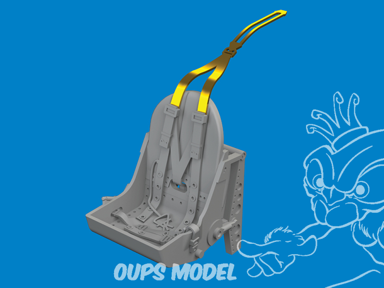 Eduard kit d'amelioration brassin Print 672426 Siège type Bakelite avec harnais intégral Spitfire Mk.I/II/V Ibg 1/72