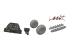 Eduard kit d&#039;amelioration avion Löök+ 674051 P-51B/C echappements w/ fairings Arma Hobby 1/72