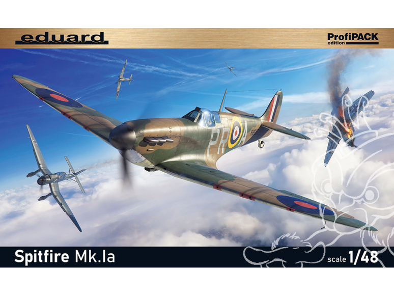 EDUARD maquette avion 82151 Spitfire Mk.Ia ProfiPack Edition Réédition 1/48