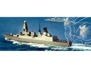 Trumpeter maquette bateau 04550 DESTROYER TYPE 45 HMS "DARING" (D32) 1/350