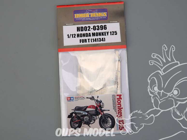 Hobby Design amélioration HD02-0396 Honda Monkey 125 Tamiya 1/12 Hobby Design amélioration HD02-0396 Honda Monkey 125 Tamiya 1/12