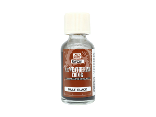 peinture maquette Mr Hobby EWC01 Mr.Weathering Color Multi Black 40ml