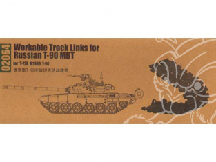 TRUMPETER set de chenilles 02064 SET DE CHENILLES pour CHAR RUSSE T-90A 1/35