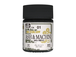 peinture maquette Mr Hobby CA01 Ash & Machine Grey Tone 1 Brillant