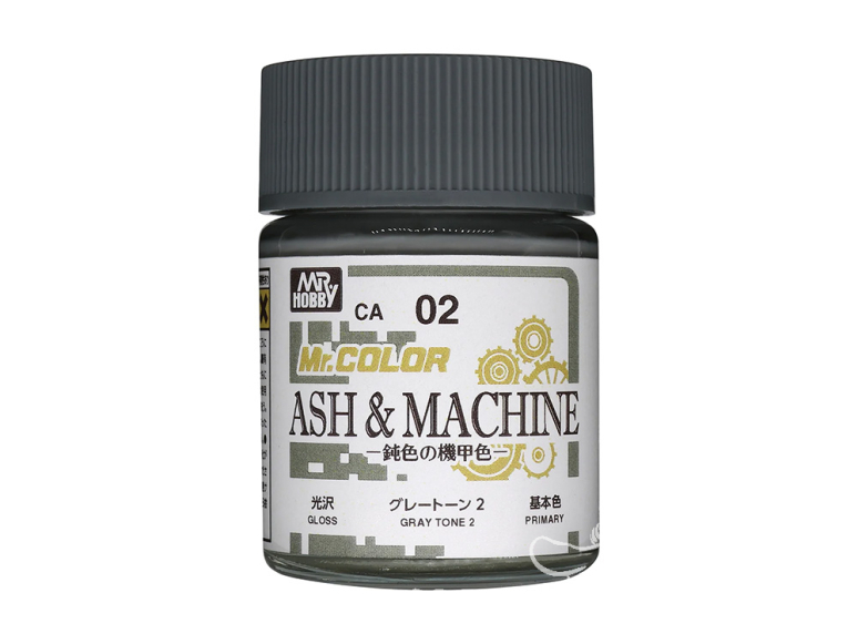 peinture maquette Mr Hobby CA02 Ash & Machine Grey Tone 2 Brillant peinture maquette Mr Hobby CA02 Ash & Machine Grey Tone 2 Brillant
