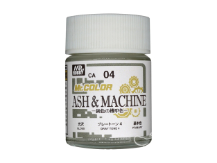 peinture maquette Mr Hobby CA04 Ash & Machine Grey Tone 4 Brillant