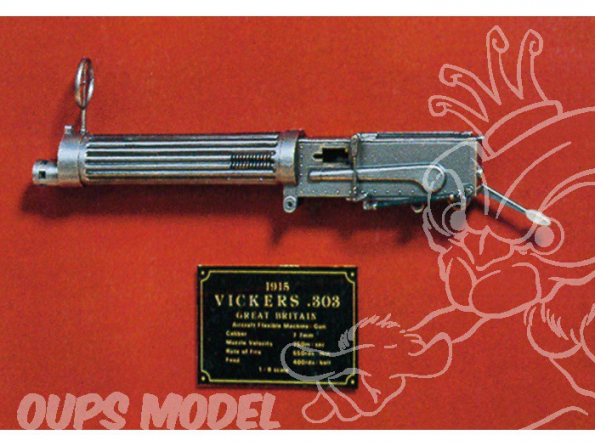 HASEGAWA maquette avion 52110 VICKERS .303 MACHINE GUN MODEL 1915 1/8