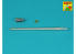 Aber 35L69N Russian 122mm D-25T tank canon pour IS-2 kit Tamiya et Dragon 1/35
