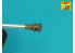 Aber 35L360 Canon 76mm M1A2 sans frein de bouche pour Sherman M4A3E8 kit Tamiya 1/35