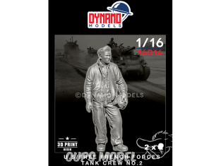 Dynamo models figurine 16016 Tankiste Forces Françaises libres / U.S. No.2 1/16