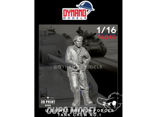 Dynamo models figurine 16015 Tankiste Forces Françaises libres / U.S. No.1 1/16
