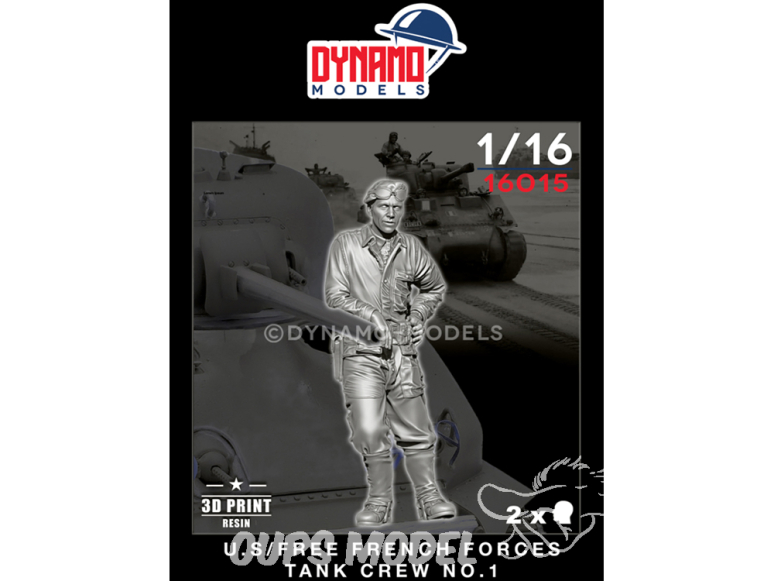 Dynamo models figurine 16015 Tankiste Forces Françaises libres / U.S. No.1 1/16 Dynamo models figurine 16015 Tankiste Forces Françaises libres / U.S. No.1 1/16