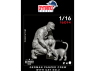 Dynamo models figurine 16014 Tankiste Allemand Panzer avec chat No.2 1/16