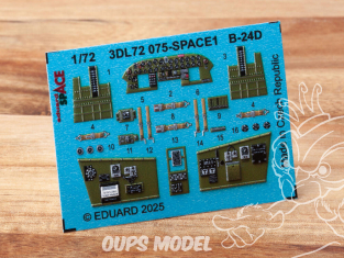 Eduard Space décalques 3D 3DL72075 B-24D Airfix 1/72