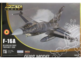 Kinetic maquette avion K48108 F-16A Air Force Belge Tiger Meet 2009 1/48