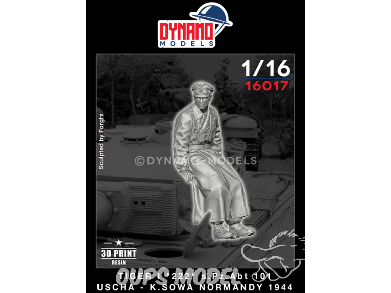 Dynamo models figurine 16017 Tankiste Allemand Uscha Kurt Sowa Tigre "222" Normandie 1944 1/16 Dynamo models figurine 16017 Tankiste Allemand Uscha Kurt Sowa Tigre "222" Normandie 1944 1/16