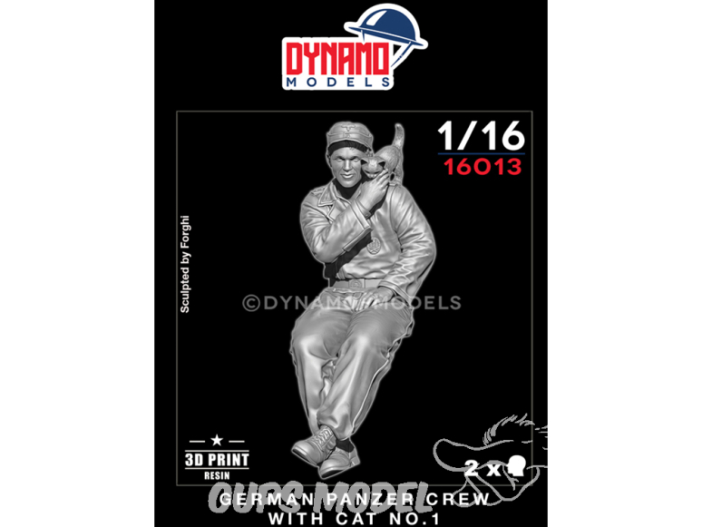 Dynamo models figurine 16013 Tankiste Allemand Panzer avec chat No.1 1/16 Dynamo models figurine 16013 Tankiste Allemand Panzer avec chat No.1 1/16