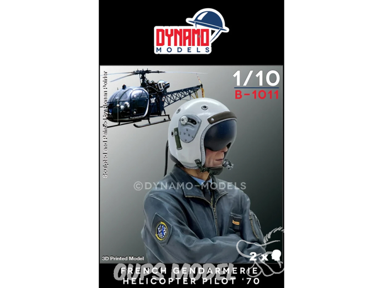 Dynamo models buste B-1011 Pilote d'hélicoptère Gendarmerie Française '70 1/10 Dynamo models buste B-1011 Pilote d'hélicoptère Gendarmerie Française '70 1/10