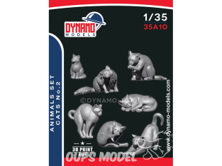 Dynamo models figurine 35A10 Chats 1/35