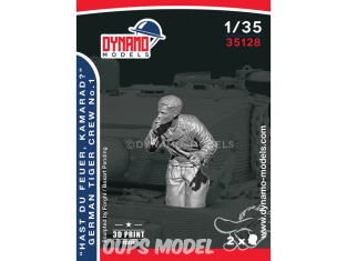 Dynamo models figurine 35128 Tankiste Tigre Allemand partageant une cigarette figurine No.1 1/35