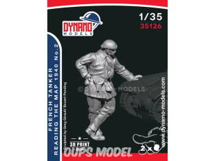 Dynamo models figurine 35126 Tankiste Français 1940 lisant une carte No.2 1/35